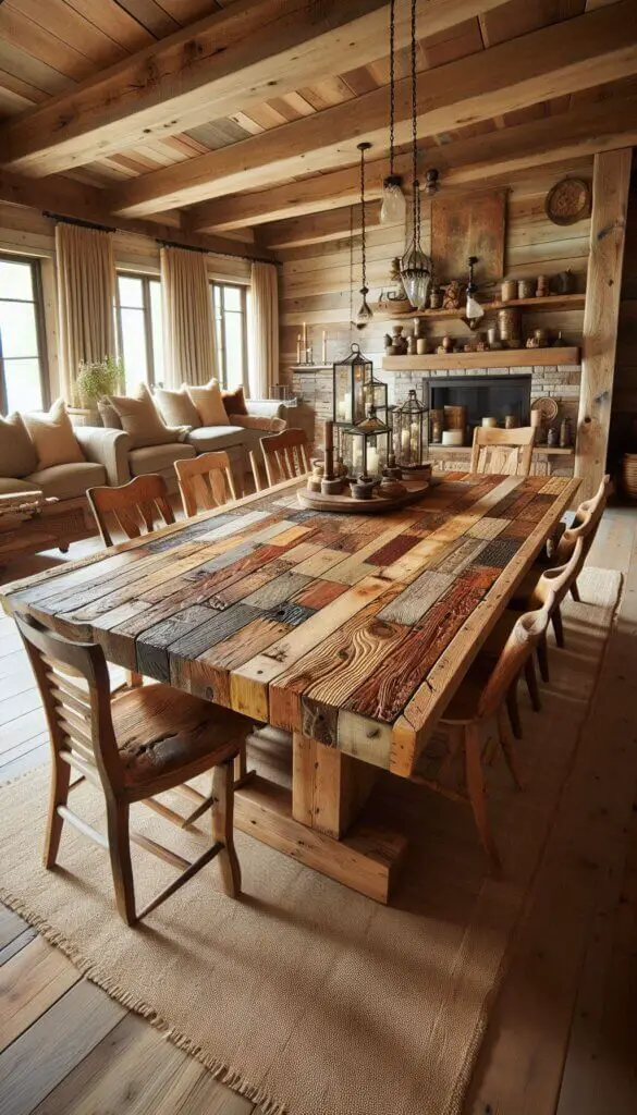 Rustic Reclaimed Wood Table